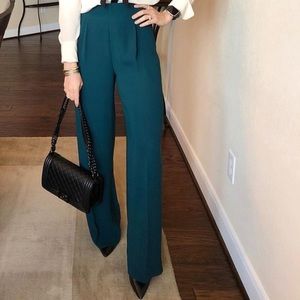 J.Crew Wide leg pleated pant in matte crepe